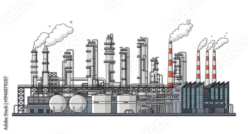 Industrial Factory Plant Facility.