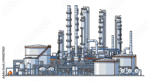 Industrial Factory Plant Facility.