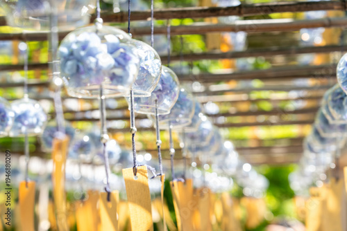 Wallpaper Mural アジサイの風鈴 / A wind chime shaped like a hydrangea Torontodigital.ca