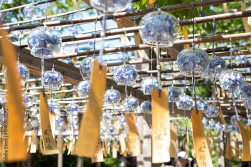 Wallpaper Mural アジサイの風鈴 / A wind chime shaped like a hydrangea Torontodigital.ca