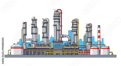 Industrial Factory Plant Machinery.