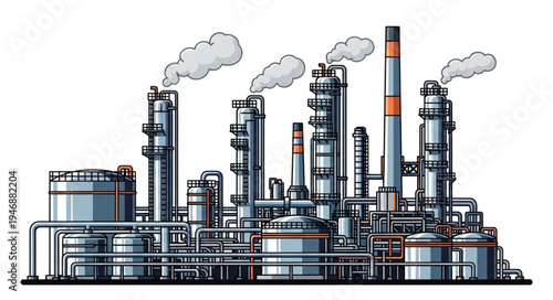 Industrial Factory Plant Facility.