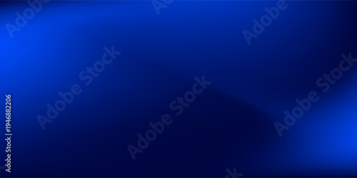 Deep blue ocean gradient wallpaper. Abstract deep dark navy underwater background. Night sky and deep water surface design. Blur sea backdrop for presentation, brochure, poster, banner.