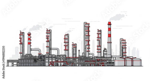Industrial Factory Plant Facility.