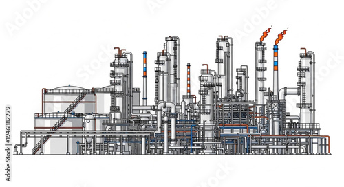 Industrial Factory Plant Facility.