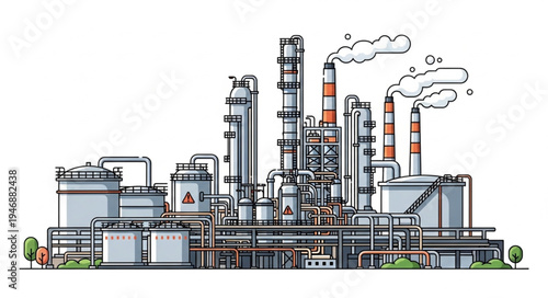 Industrial Factory Plant Facility.