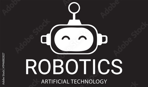 Artificial Intelligence and Technology Digital Logo Concept