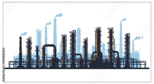 Industrial Factory Plant Machinery.