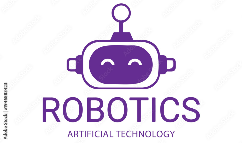 Fototapeta premium Artificial Intelligence and Technology Digital Logo Concept
