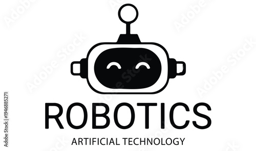 Artificial Intelligence and Technology Digital Logo Concept