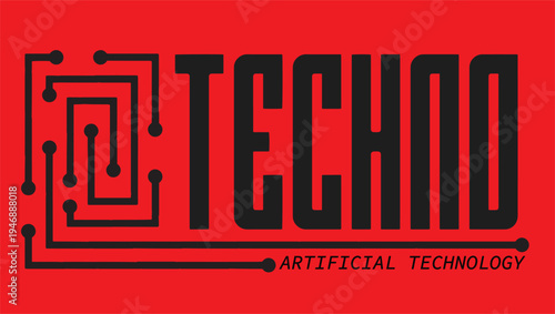 Artificial Intelligence and Technology Digital Logo Concept