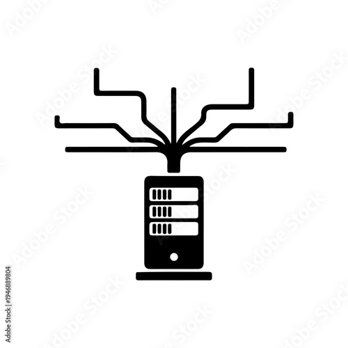 Data Exchange web icons in line style. Traffic, cloud, files, server, technology, collection. Vector illustration.