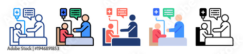 Patient Help Icon Sheet Multiple Style Collection 