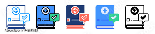 Health Guidance Icon Sheet Multiple Style Collection 