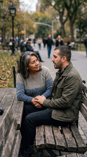 An intimate moment between ...