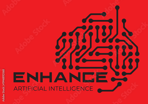 Artificial Intelligence and Technology Digital Logo Concept