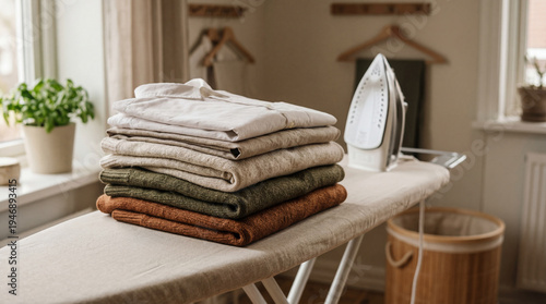 Neatly folded, freshly iron...