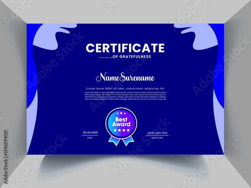 perfect Certificate Design Concept