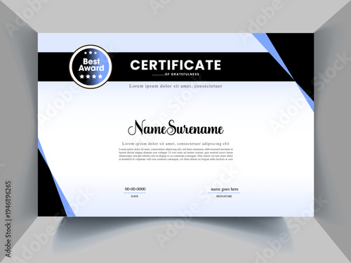 perfect Certificate Design Concept