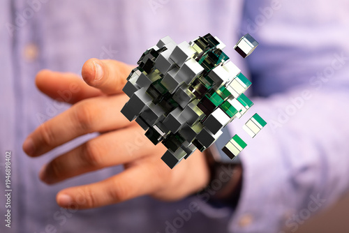 Abstract image featuring a ...