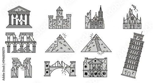 Architectural Heritage - A Collection of Historical Landmarks and Structures.