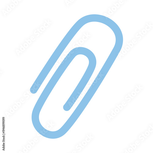 Minimalist Attachment: A simple, sleek, and iconic paperclip, rendered in a calming shade, evokes a sense of efficiency and organization, essential to office and digital communication.