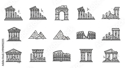 Ancient Ruins and Landmarks - A Collection of Historical Structures.