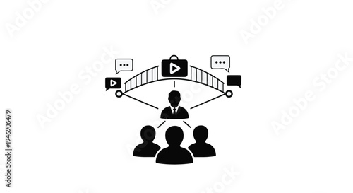 social media influencer marketing concept