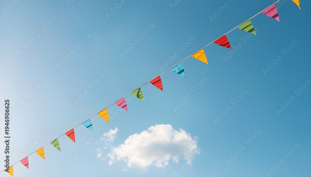 Fototapeta premium flags in the sky
