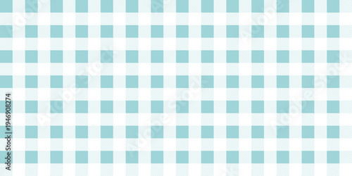 Gingham checkered seamless pattern. Picnic tablecloth style plaid background with soft diagonal lines. Spring textile design for fabric, wrapping paper, wallpaper. 