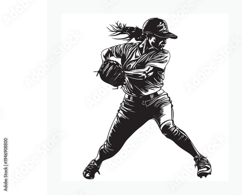 baseball player silhouette