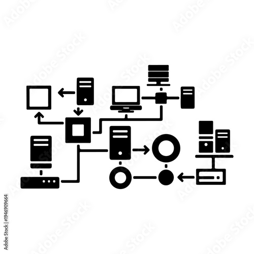 Data Exchange web icons in line style. Traffic, cloud, files, server, technology, collection. Vector illustration.