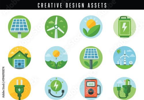 Colorful pixel art design assets for creative projects