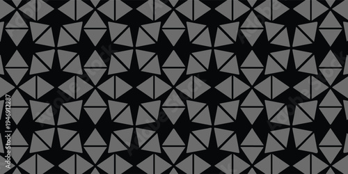 Abstract background with dark grey geometric star ornament patterns