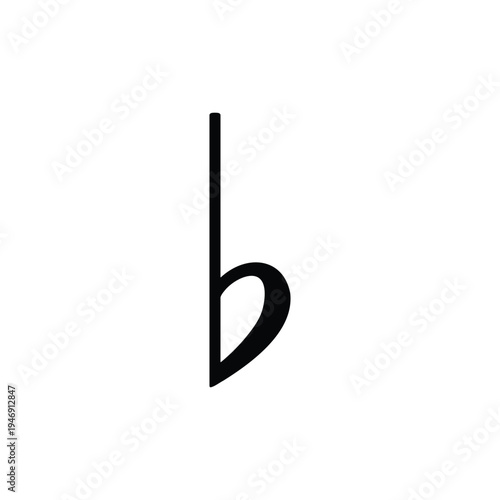 Flat Sign Musical Symbol Vector Icon