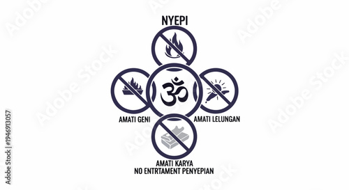 Pancasila Symbol Indonesian State Ideology Emblem.