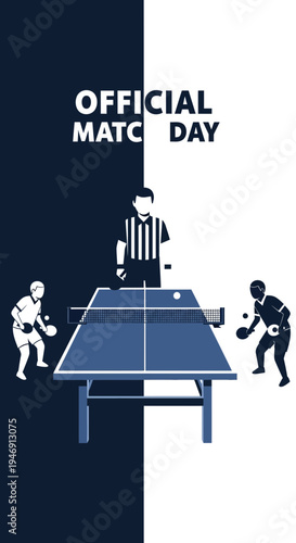 Dynamic Table Tennis Showdown: A Sporting Spectacle Celebrating Official Match Day