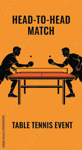 Dynamic Table Tennis Showdown: A Sporting Spectacle Showcasing Competitive Play and Skillful Action