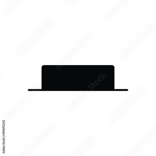 Half Rest Musical Symbol. Minim Rest Vector Icon