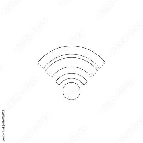 Wifi symbol icon signal wireless network connection
