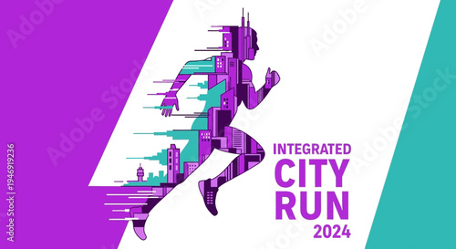 Dynamic Urban Runner Concept With Integrated City Elements, Run 2024 Design