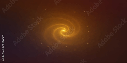 Abstract blue spiral galaxy in space background