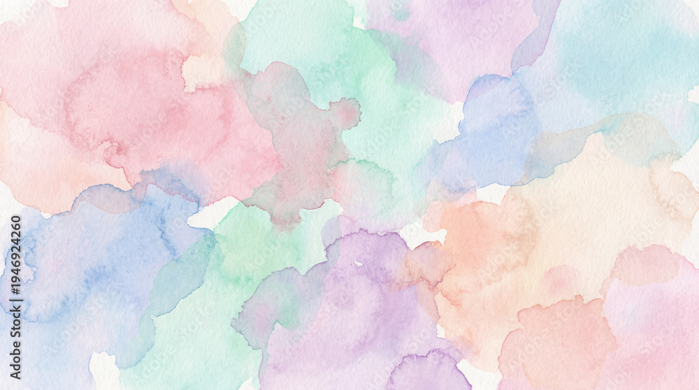 Obraz premium Abstract watercolor background in pastel colors for creative design projects