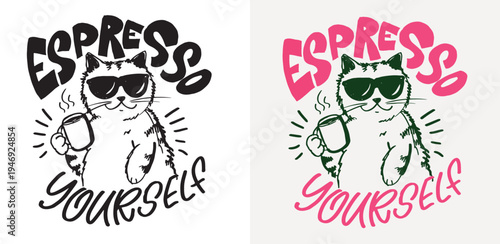 Fancy hand drawn doodle lettering quote about coffee lover. Lettering for t-shirt design, mug print, bag print, clothes fashion. 100% hand drawn vector image.