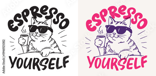 Fancy hand drawn doodle lettering quote about coffee lover. Lettering for t-shirt design, mug print, bag print, clothes fashion. 100% hand drawn vector image.