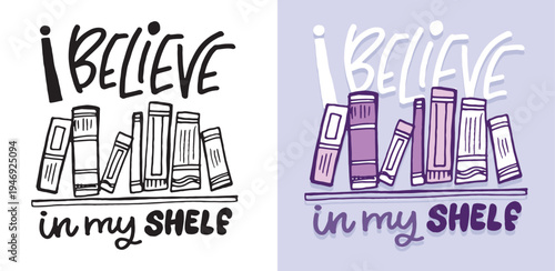 Cute hand drawn doodle lettering quote about Books. Reading more. Lettering for t-shirt design, mug print, bag print, clothes fashion. 100% hand drawn vector image.