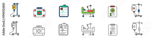 Medical and Healthcare Icons Set