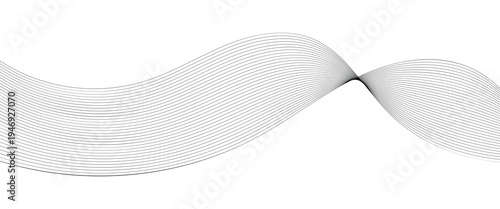 Abstract Vector Composition of Wave Lines on Transparent Background – Ideal for High-Tech Communication Designs, Big Data Reports, Research Presentations, and Business Technology Collateral