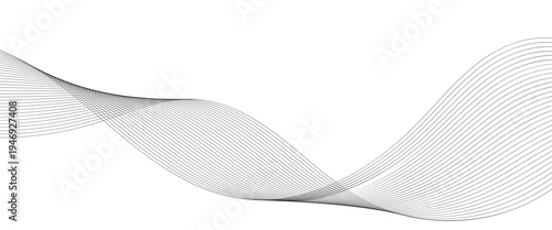 Geometric blend design used for curved lines pattern and Digital landscape for presentations. background. Abstract Technical Line Grid in Monochrome for Visual Identity Design. EPS10
