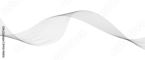 Geometric blend design used for curved lines pattern and Digital landscape for presentations. background. Abstract Technical Line Grid in Monochrome for Visual Identity Design. EPS10
